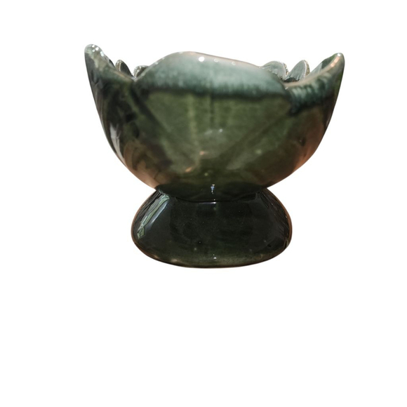 McCoy Vintage Pottery . Large Green Drip Shell Pattern. Excellent Condition - Picture 4 of 6